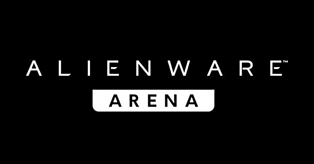 A black and white preview image representing our PC gaming community, Alienware Arena, with the words 'ALIENWARE ARENA' stacked in the center.