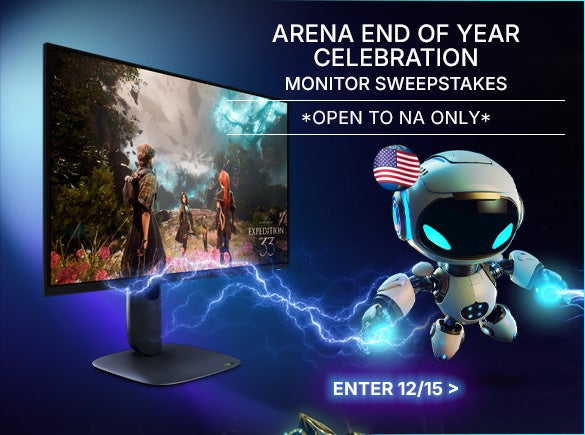 Alienware Arena of of Year Monitor Sweepstakes. Enter 12/15