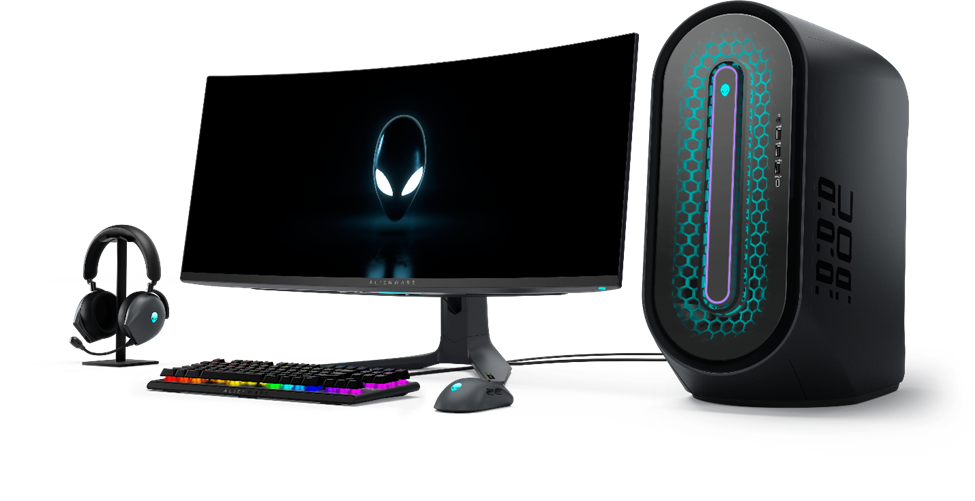 alienware light up desk