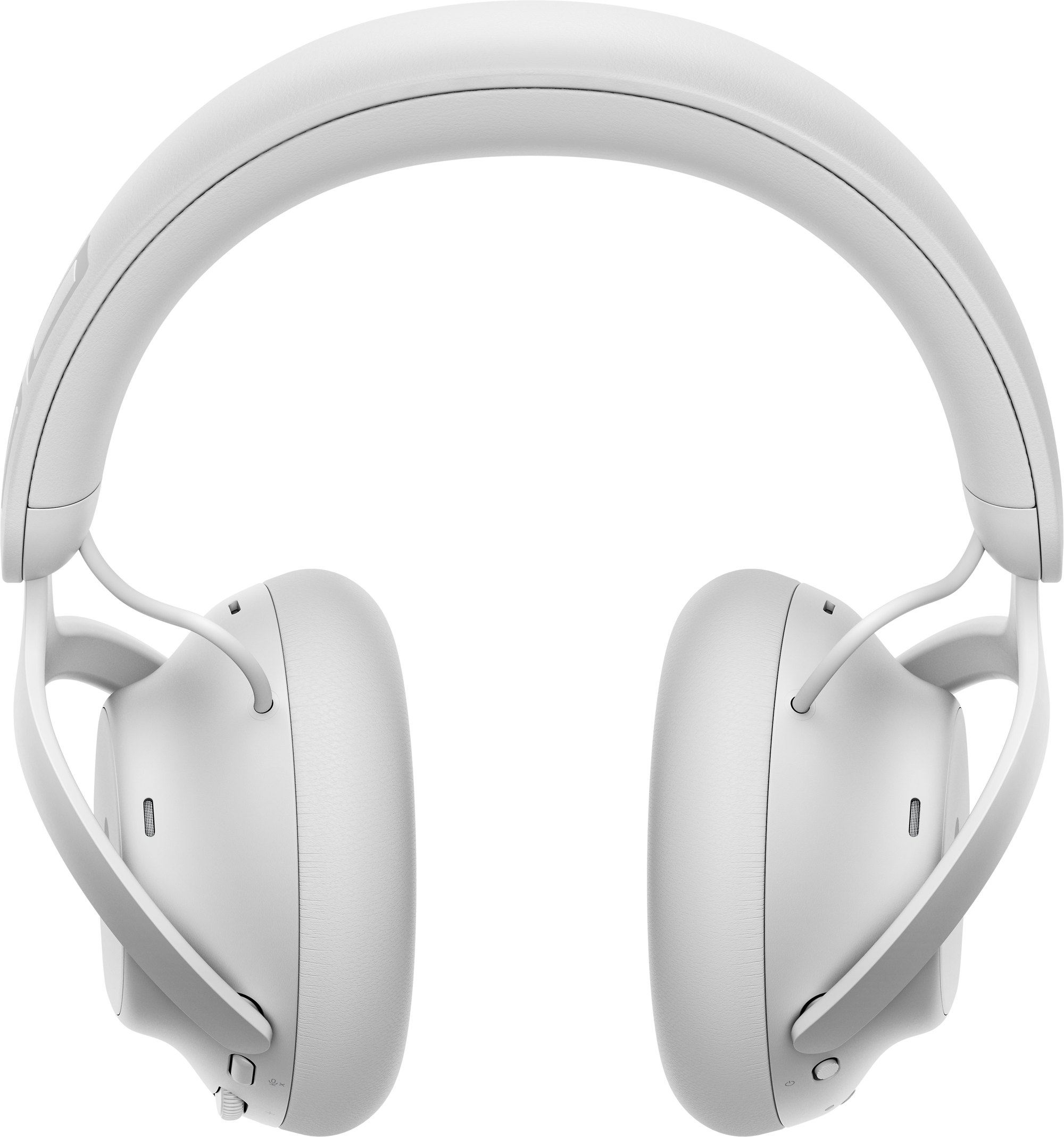 A white headphones on a black background

Description automatically generated