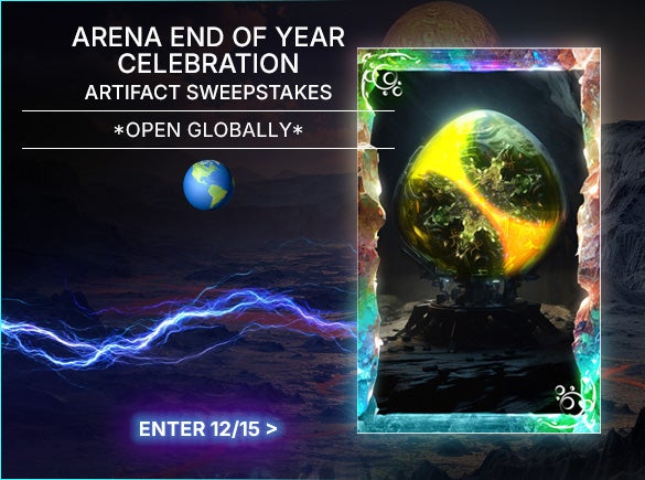 Alienware Arena of of Year Artifact Sweepstakes. Enter 12/15
