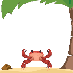 Dancing Crab Border (Animated)