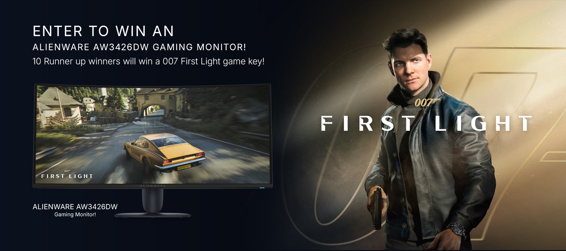 007 First Light Alienware AW3426DW Gaming Monitor Sweepstakes