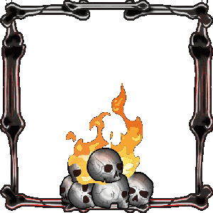 Skull Bonfire Border