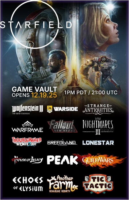 Check the Game Vault to see this months offerings!