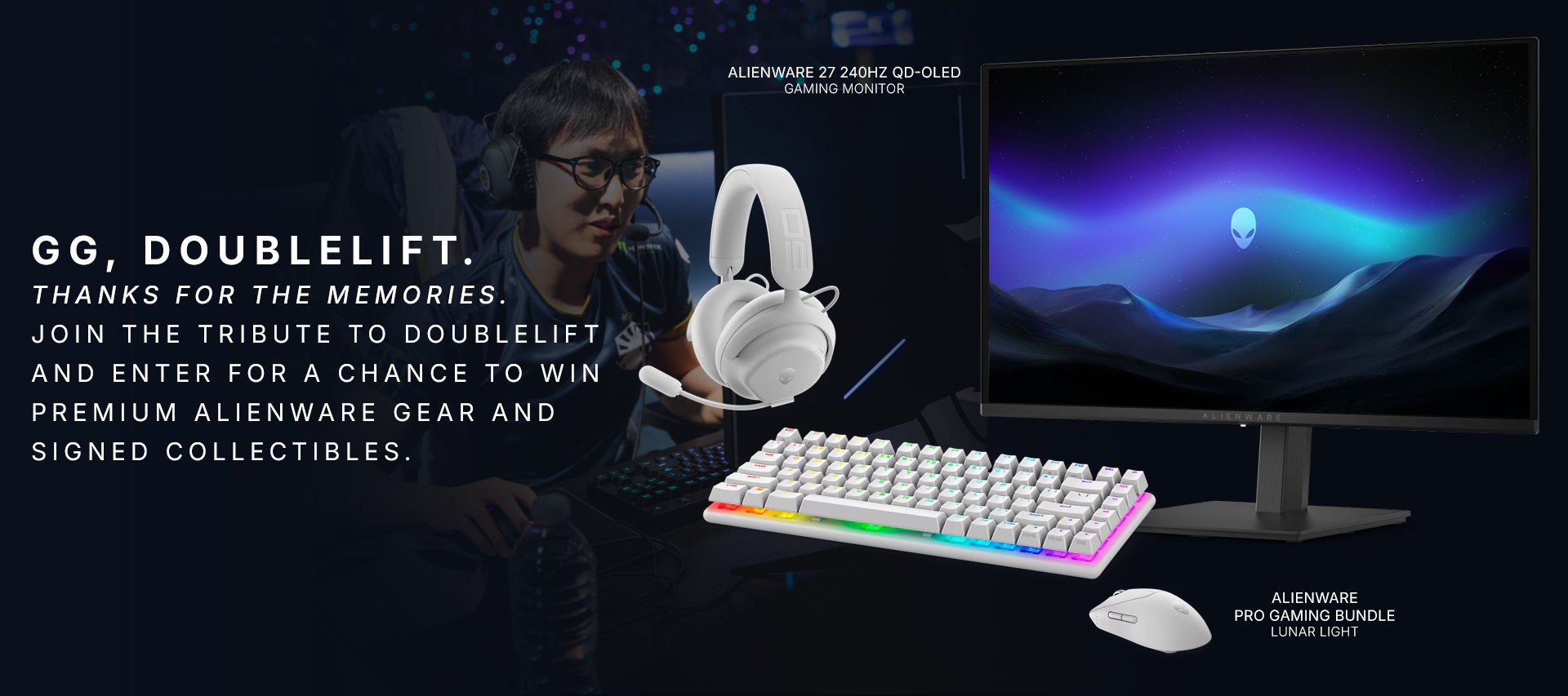 Doublelift's Retirement Home Tournament Alienware AW2726DM Gaming Monitor Sweepstakes