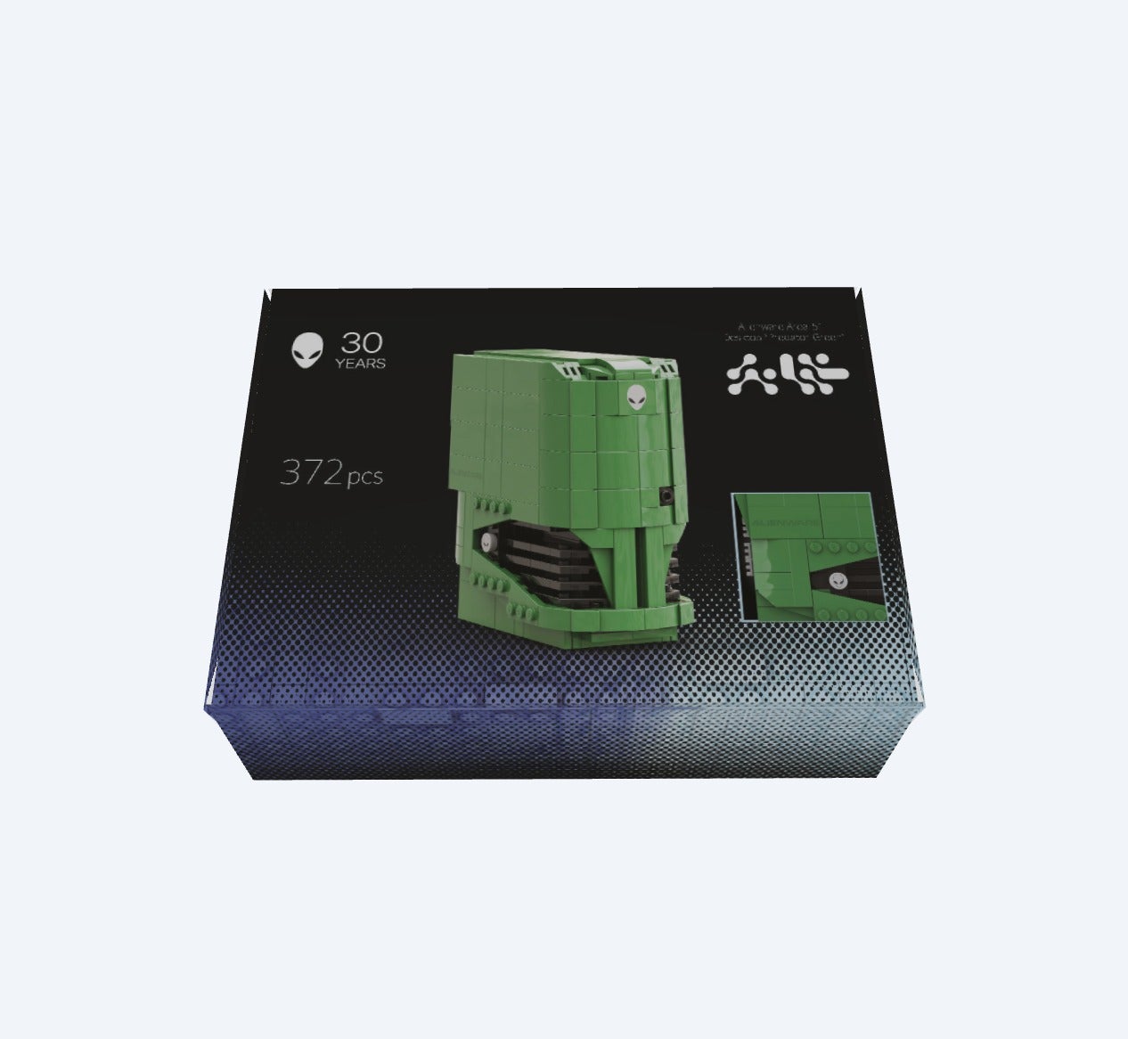 Alienware Predator Green Box (3D Render)