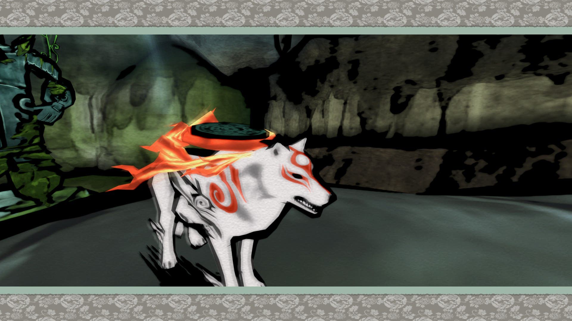 Amaterasu from Okami. Screenshot by AdriftOnASea.