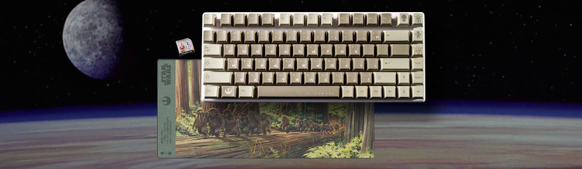 AW ENDOR MOUSE PAD and AW DAGOBAH KEYCAP SET BUNDLE