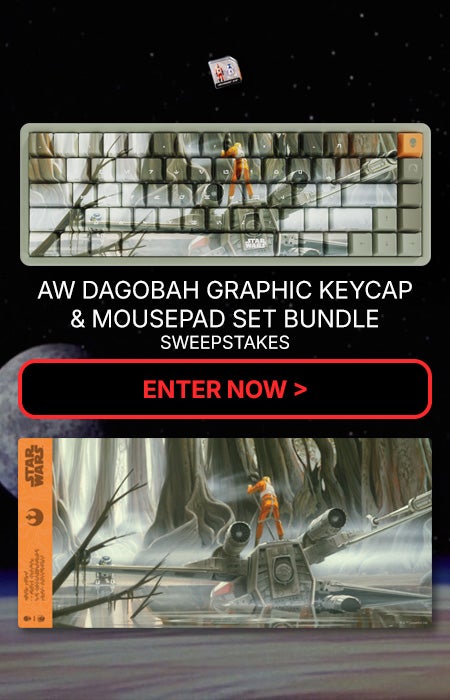 AW DAGOBAH GRAPHIC KEYCAP & MOUSEPAD BUNDLE SWEEPSTAKES