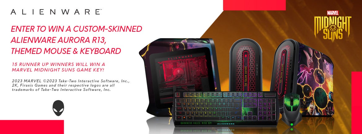 Enter To Win Midnight Suns skinned Alienware Products!