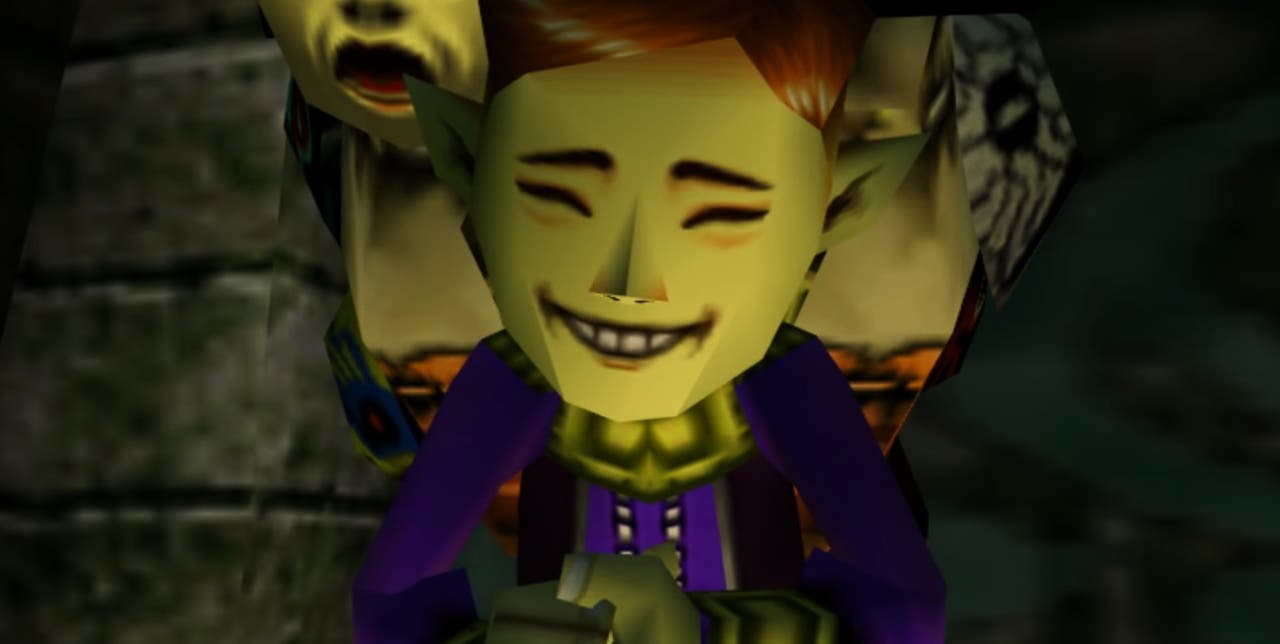 smiling video game character from The Legend of Zelda: Majora's