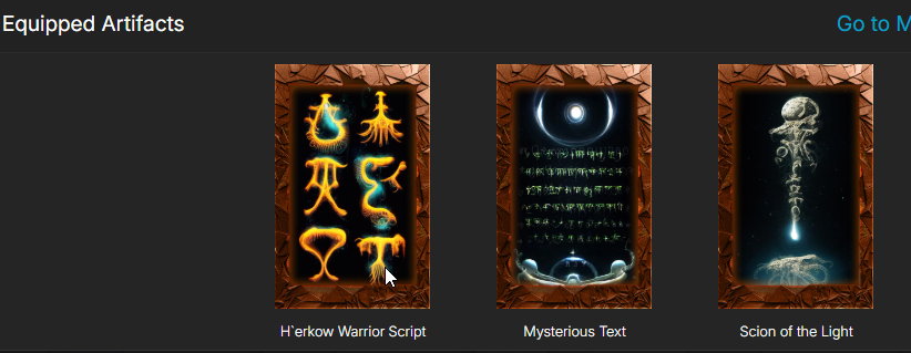 3 starter artifacts.