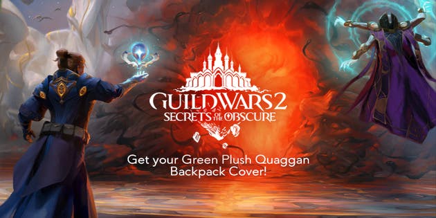 Guild Wars 2 Green Plush Quaggan Backpack Cover Giveaway | Alienware Arena