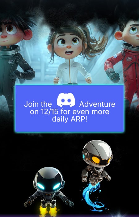 Join the Discord Adventure this Holiday on 12/17 for even more daily ARP