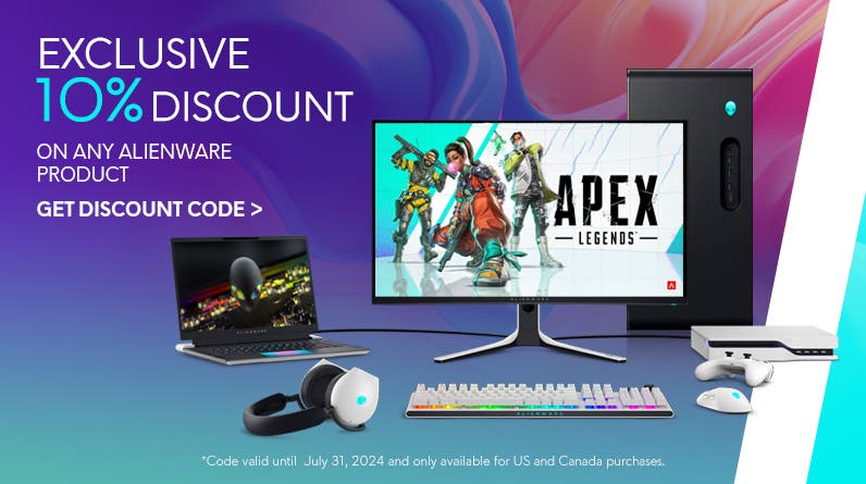 Exclusive 10% Discount Code on Alienware Products