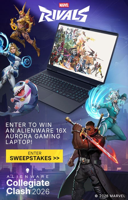 Alienware Collegiate Clash Alienware 16X Aurora Gaming Laptop Sweepstakes