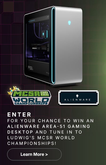 Ludwig's MCSR World Championships Alienware Area-51 Sweepstakes