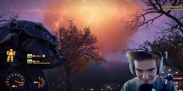 Streamer FrenchTomahawk launched a nuke in the final Fallout 76 beta ...