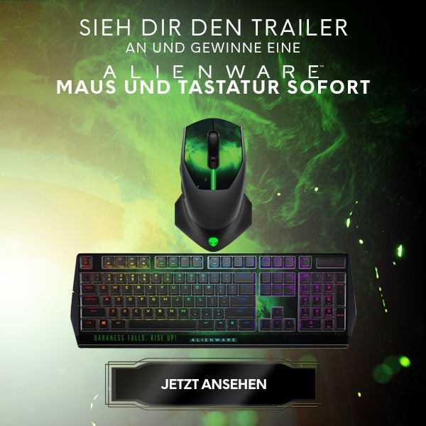 Sieh Dir den Trailer an und gewinne eine Alienware Maus und Tastatur sofort.