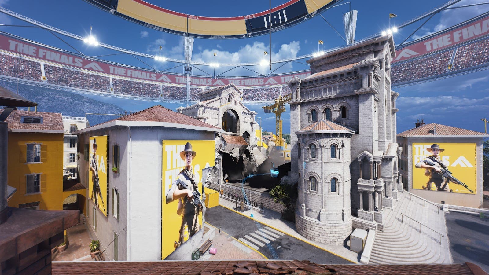 THE FINALS arena with destruction in your path