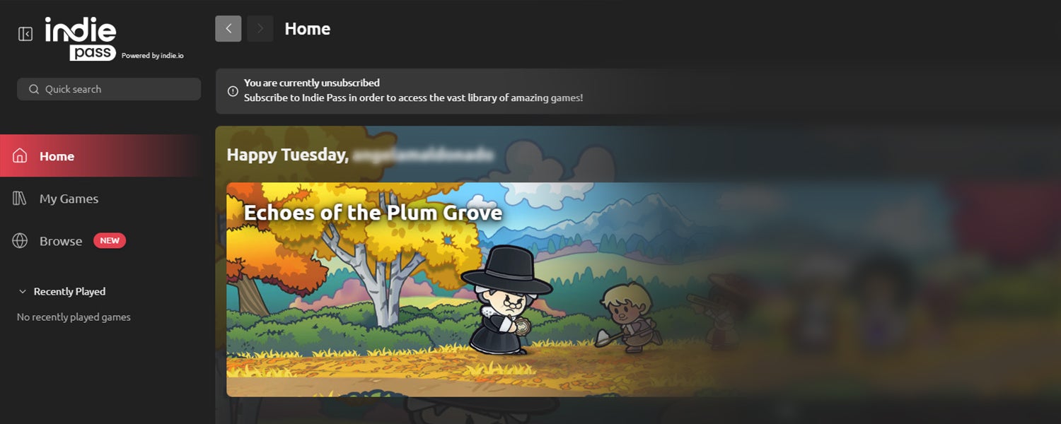 Indie Pass - Indie Video Game Subscription | Free 7-Day Trial Giveaway