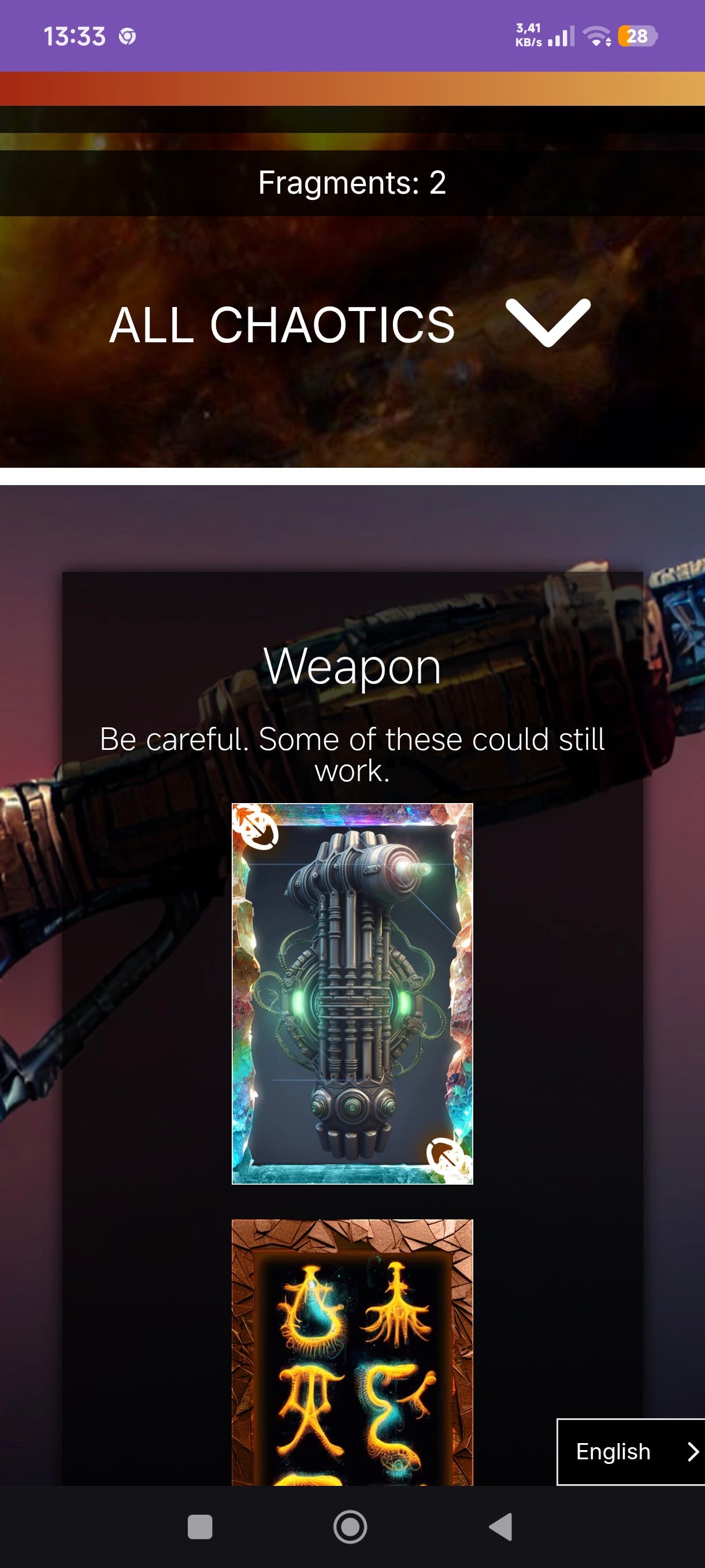 Already with 2 fragments :/