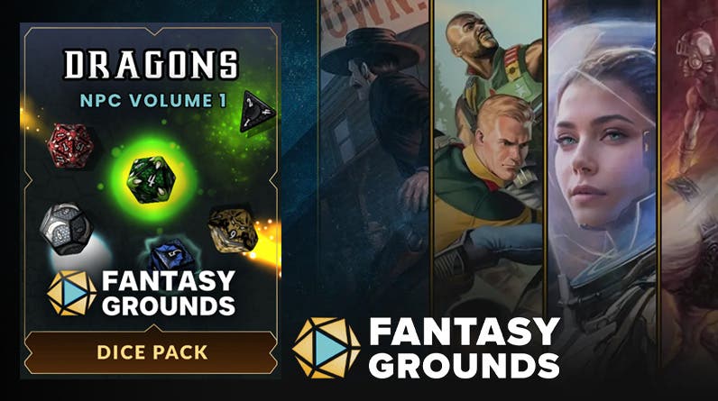 Fantasy Grounds Dragons NPC Dice Pack Volume 1 Key Giveaway