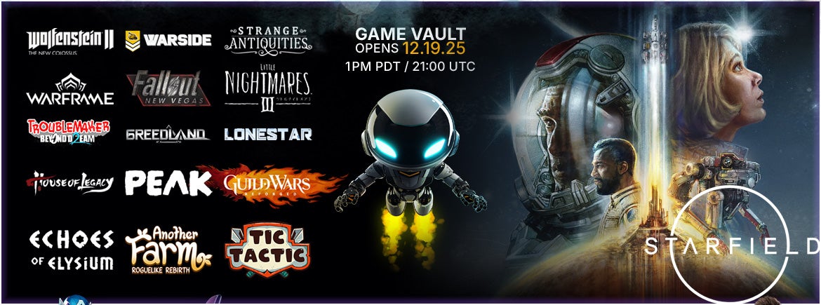Check the Game Vault to see this months offerings!