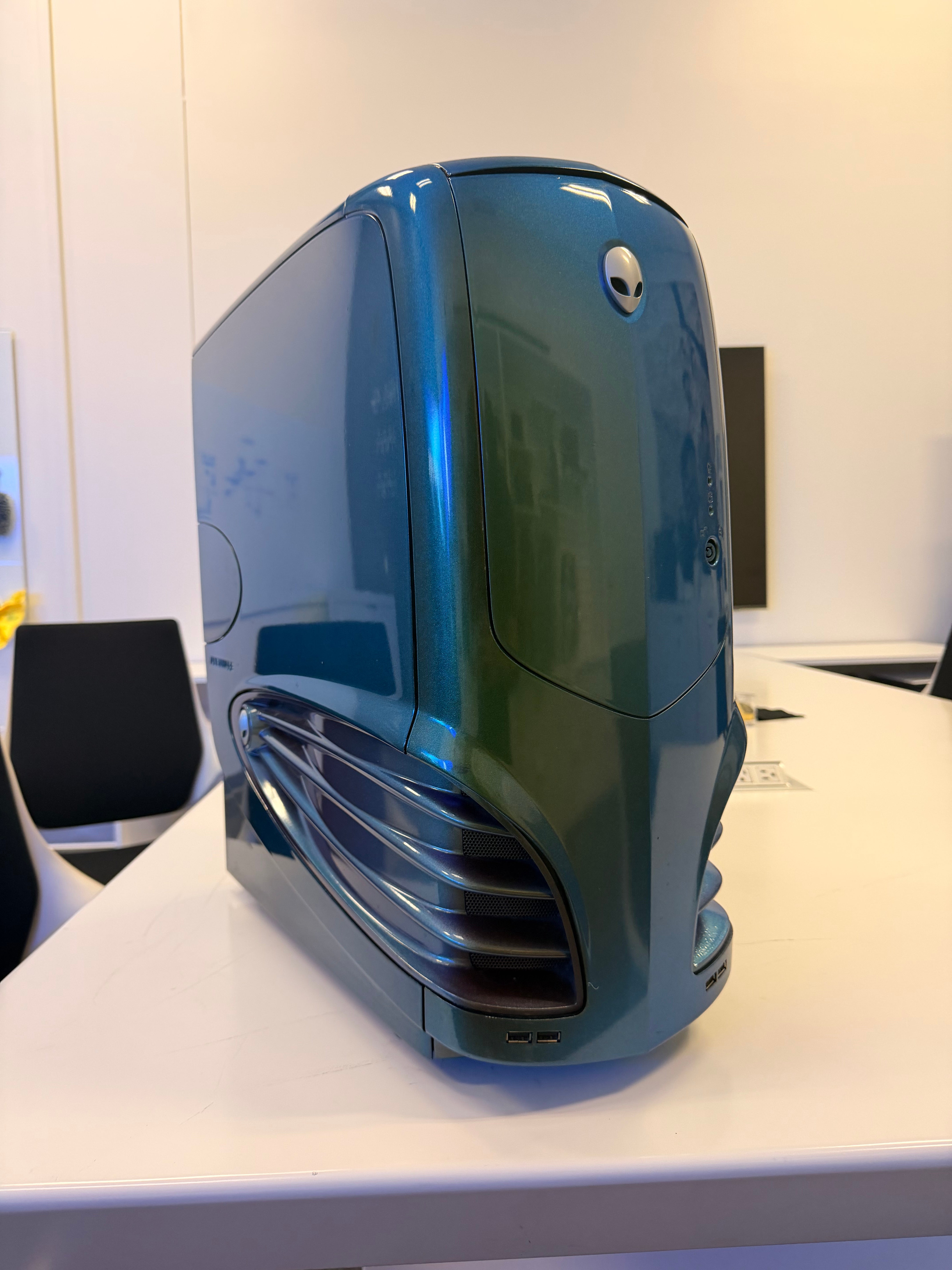 Our Alienware Desktop…posing for the office camera