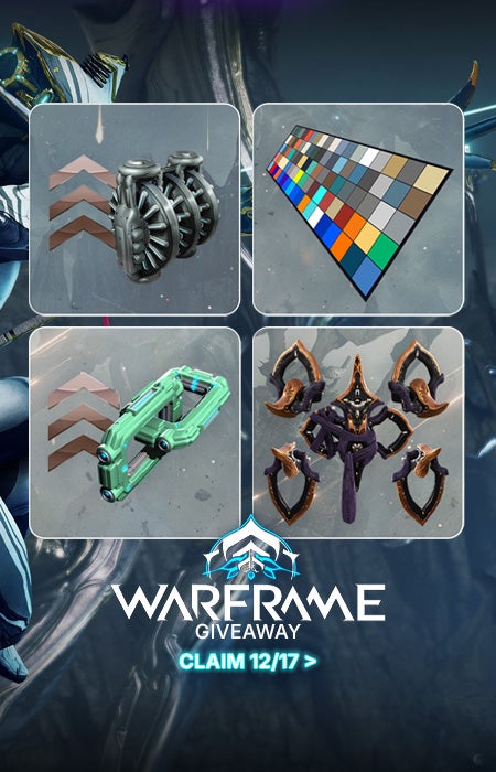 Warframe Giveaway. Enter 12/17
